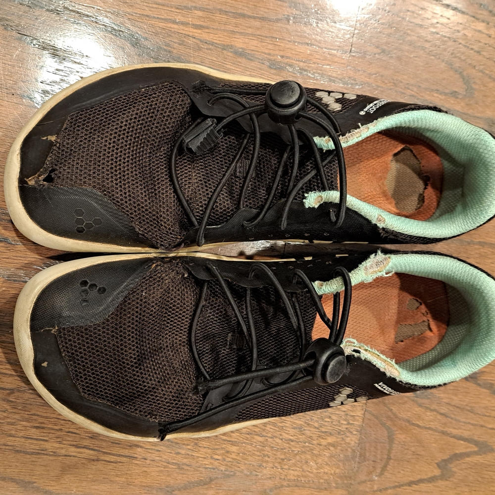 Vivo Barefoot Kids Sneakers - Black and Mint